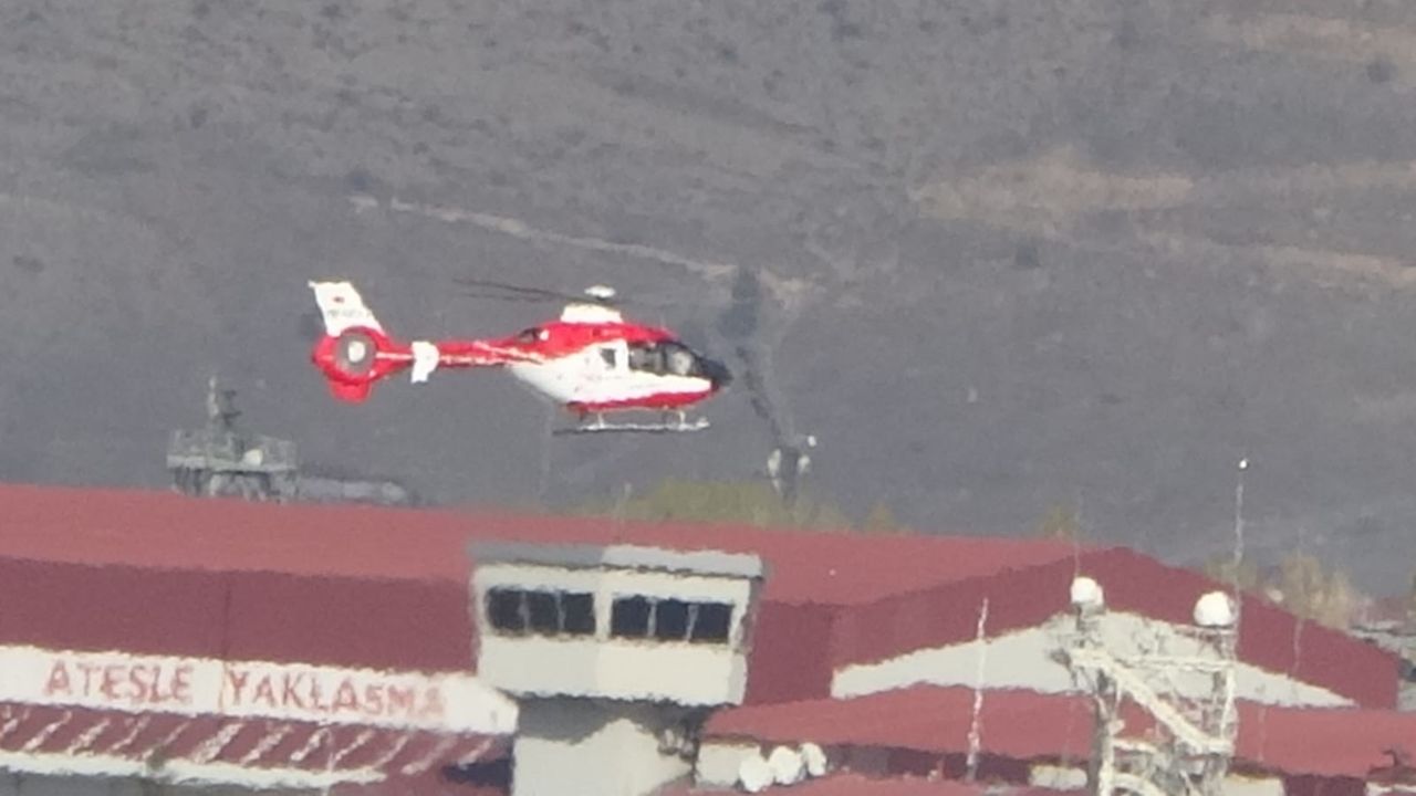 Van’dan Gaziantep’e Helikopter Ambulansla Kritik Hasta Nakli