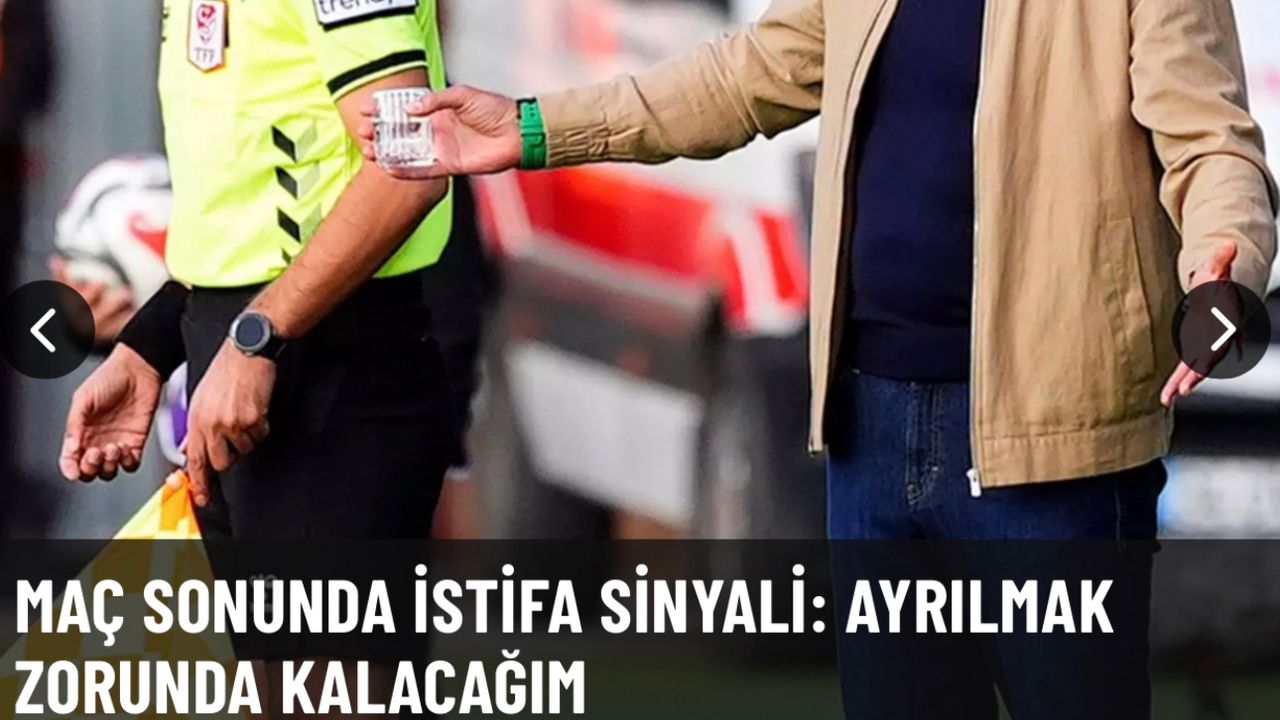 Maç sonunda ayrılık sinyali!