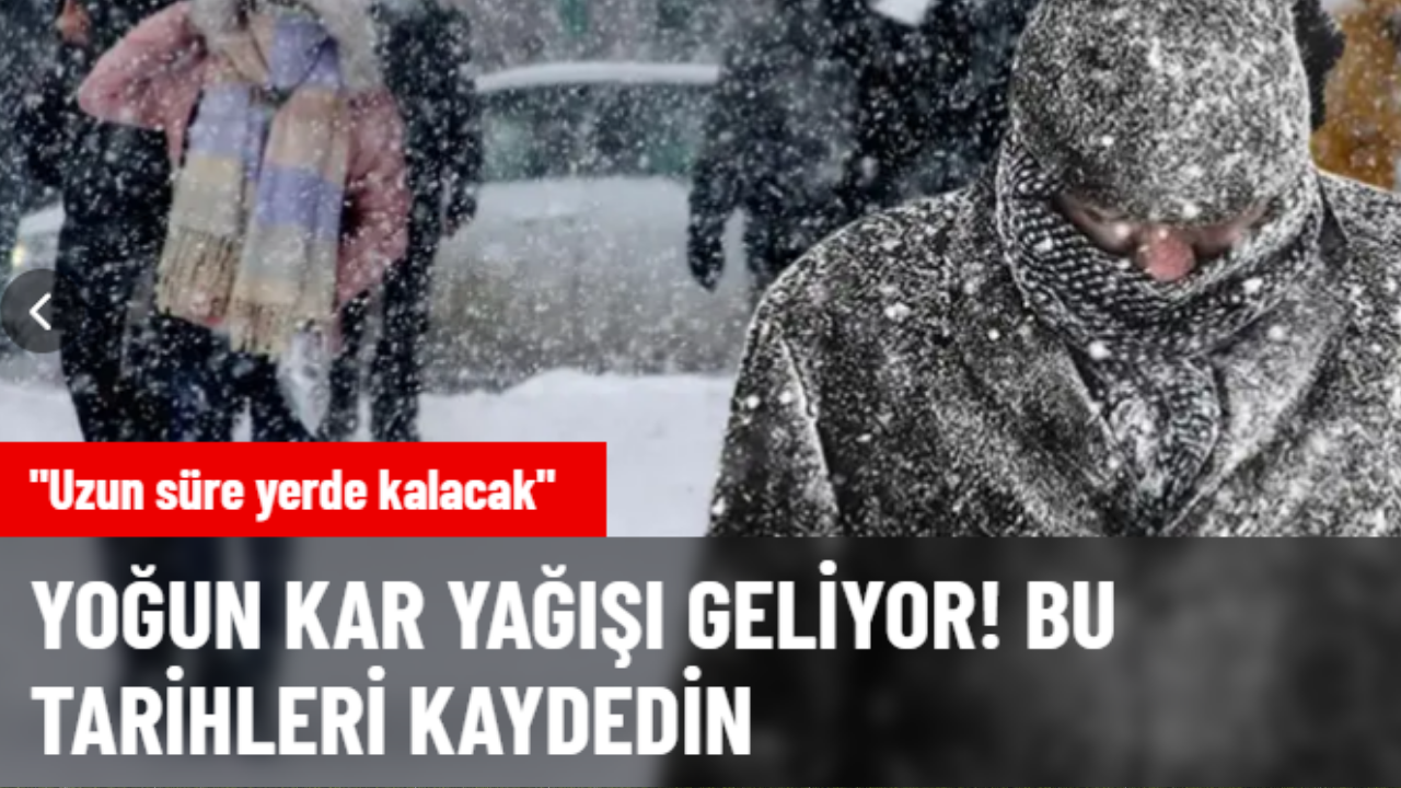 Van bu kışı unutmayacak! Yoğun kar yağışı geliyor! Tarih Verildi!