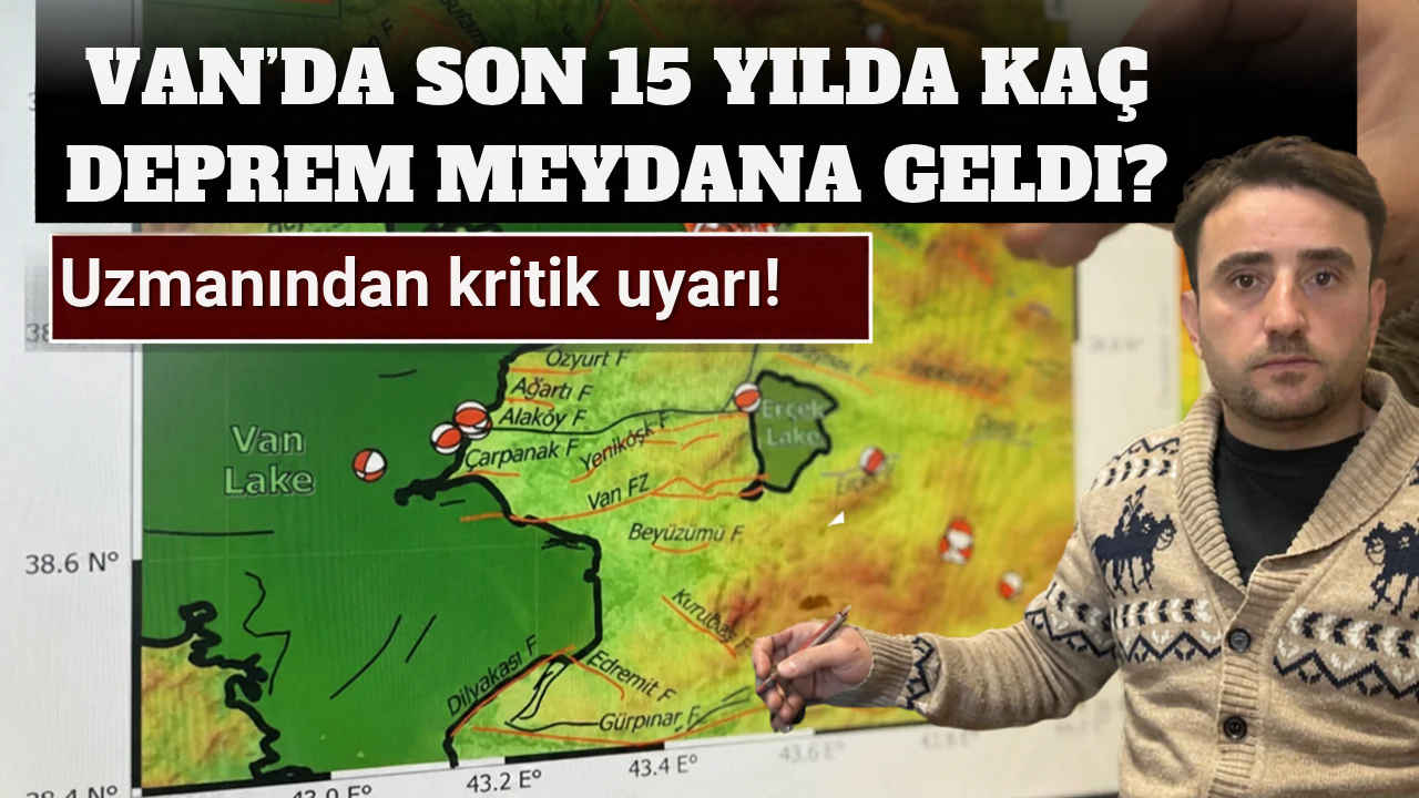 Van’da 15 Yılda 20 Binden Fazla Deprem; İki Fay Zonuna Kritik Uyarı
