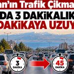 Van’da trafik Çıkmaz! 3 dakikalık yol 45 dakikaya uzuyor!