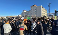 Van'da öğrencilerden üst geçit  eylemi