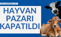 Hayvan pazarı kapatıldı