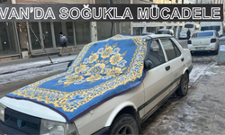 Van'da Araçlar Soğuktan Korunuyor