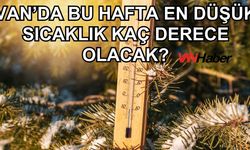 Meteoroloji açıkladı! Van’da bu hafta en düşük sıcaklık kaç derece olacak?