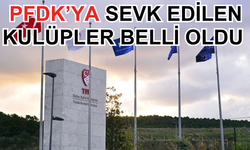 PFDK'ya sevk edilen kulüpler belli oldu