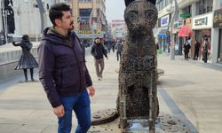 Van'ın bu sokağındaki kedi ilgi odağı oldu! Gelen giden fotoğraf çektiriyor!