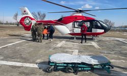 Van'dan Hava Ambulansı İle Iğdır’ın Tuzluca Köyünde Acil Müdahale