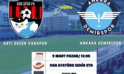 Vanspor – Ankara Demirspor Maçı Canlı İzle