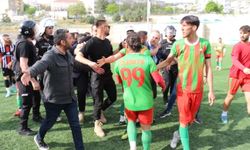 Amatör maçta ortalık karıştı