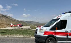 Van’da Trafik Kazası Geçiren Hasta Helikopterle Sevk Edildi