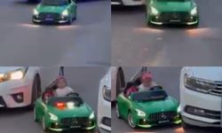 Akülü Araca Otomobil Çarptı: Çocuk Kazayı Ucuz Atlattı