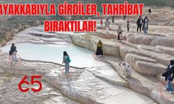 Van’da Ayakkabıyla Gezilen Travertenlerde Şoke Eden Gerçek!