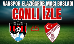 Vanspor-Elazığspor Maçı Başladı CANLI YAYIN İZLE