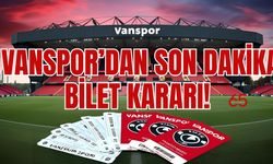 Taraftarın gözü kulağı bu haberdeydi... Vanspor’dan Son Dakika Bilet Kararı