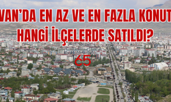 Van'da en az ve en fazla konut hangi ilçelerde satıldı? İlçeler şaşırttı!