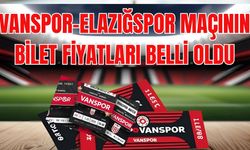 Vanspor–Elazığspor Maçında Tribünler Yanacak! Bilet Fiyatları Açıklandı