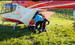 Van'da Dağda Mahsur Kalan Vatandaşı Helikopter Kurtardı