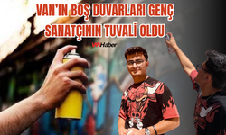 Van’ın Boş Duvarları Genç Sanatçının Tuvali Oldu