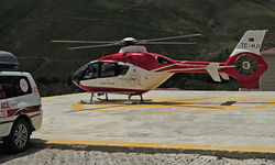 Ambulans Helikopter 54 Yaşındaki Hasta İçin Havalandı