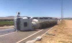 Tanker Devrildi: Sürücüsü Ağır Yaralandı!