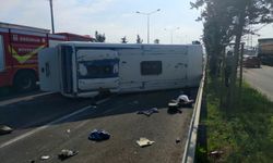 Erzurum’da Servis Otobüsü Devrildi: 6 Yaralı