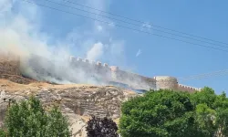 Van Kalesi'nde yangın!