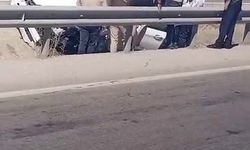 Erzurum-Aşkale Yolunda Kaza: Araç Refüje Düştü
