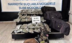 Ev Taşıma Kılıfıyla Uyuşturucu Sevkiyatı: 26 Kilo Skunkla Yakalandılar