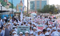 Van'da Çocuklardan Namaz Temalı Yürüyüş