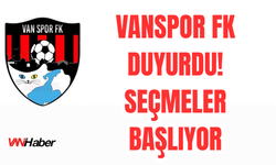 Vanspor Altyapı Seçmeleri Başlıyor!