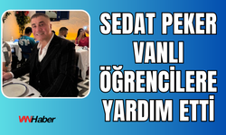 Sedat Peker Vanlı Öğrencilere Yardım Etti