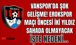 Vanspor’da Kritik Maç Öncesi İki Yıldız Futbolcu Erokspor Karşısında Yok!