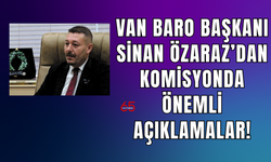 Van Barosu Başkanı Özaraz: “Barış, savaş ve çatışmadan daha değerli ama daha zordur”