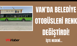 Van’da Belediye Otobüsleri Yeşile Büründü