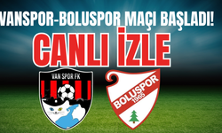 Vanspor- Boluspor Maçı Başladı! CANLI İZLE