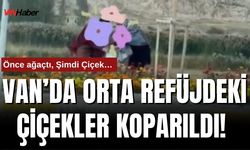 Van’da Orta Refüjdeki Çiçeklere Zarar Verildi