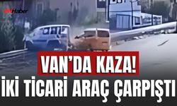 Van'da Kaza! İki Ticari Araç Çarpıştı