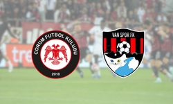 Çorum FK - Vanspor FK maçında gol sesi çıkmadı