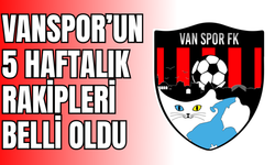 Vanspor’un 5 Haftalık Rakipleri Belli Oldu