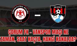 Çorum FK – Vanspor Maçı Ne Zaman, Saat Kaçta, Hangi Kanalda?