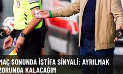 Maç sonunda ayrılık sinyali!