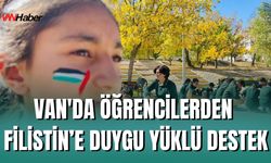 Van'da Öğrencilerden Filistin’e Duygu Yüklü Destek