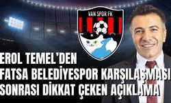 Erol Temel’den Fatsa Belediyespor Karşılaşması Sonrası Dikkat Çeken Açıklama