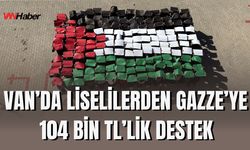 Van’da Liselilerden Gazze’ye 104 Bin TL’lik Destek