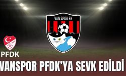 Vanspor-Pendikspor maçının ardından PFDK’ya sevk edildi