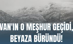 Van Karabet Geçidi Beyaza Büründü