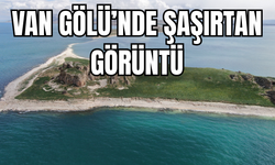 Van Gölü'nde su seviyesi düştü, Çarpanak Adası'na giden antik yol ortaya çıktı