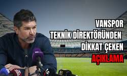 Vanspor Teknik Direktörü Hakan Kutlu'dan  Önemli Açıklama