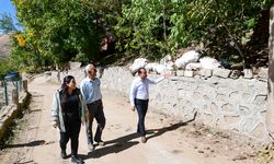 Çatak’ta Toprak Kayması Riski Taş Duvar ile Önleniyor